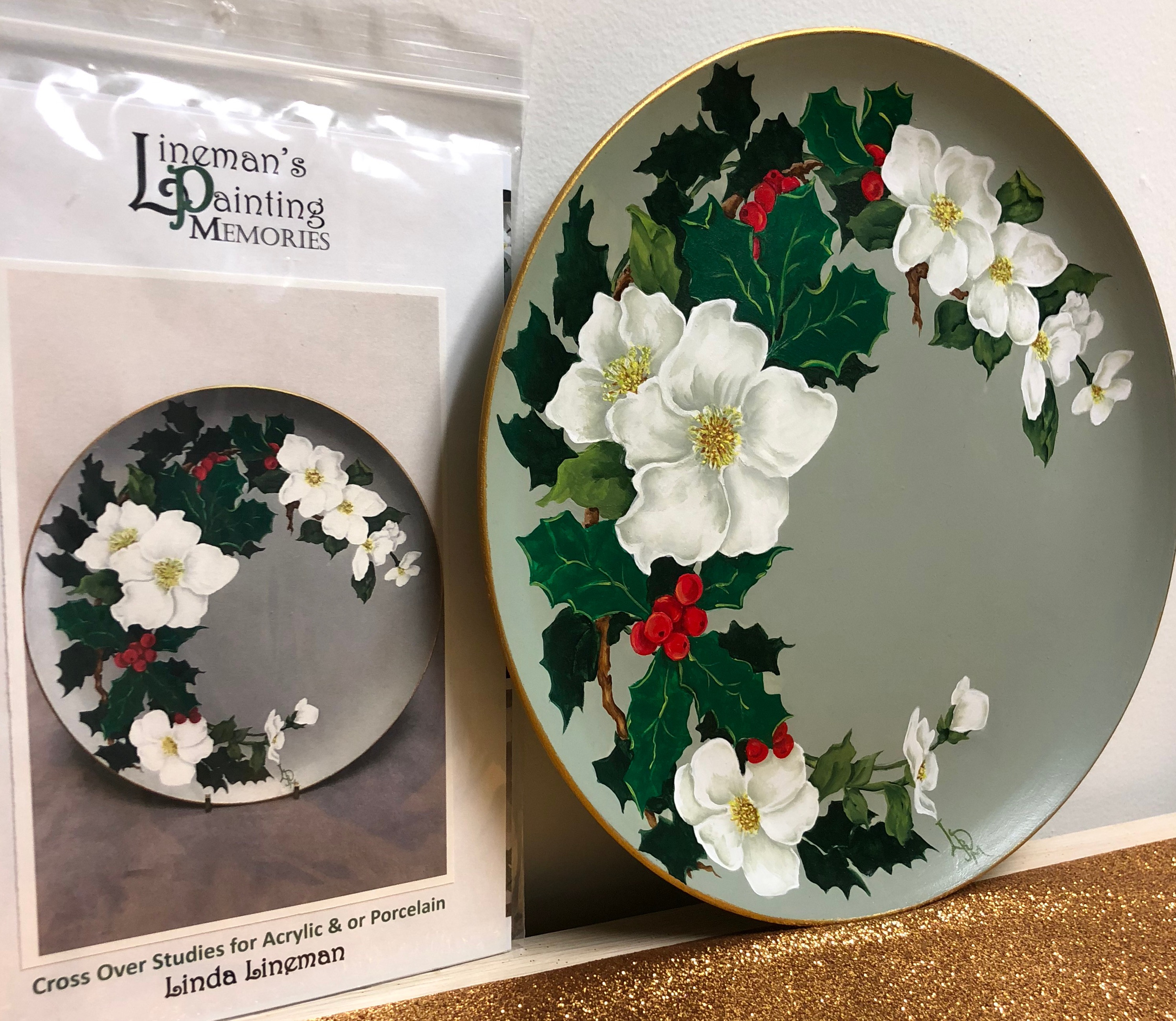 Linda Lineman with a pattern packet